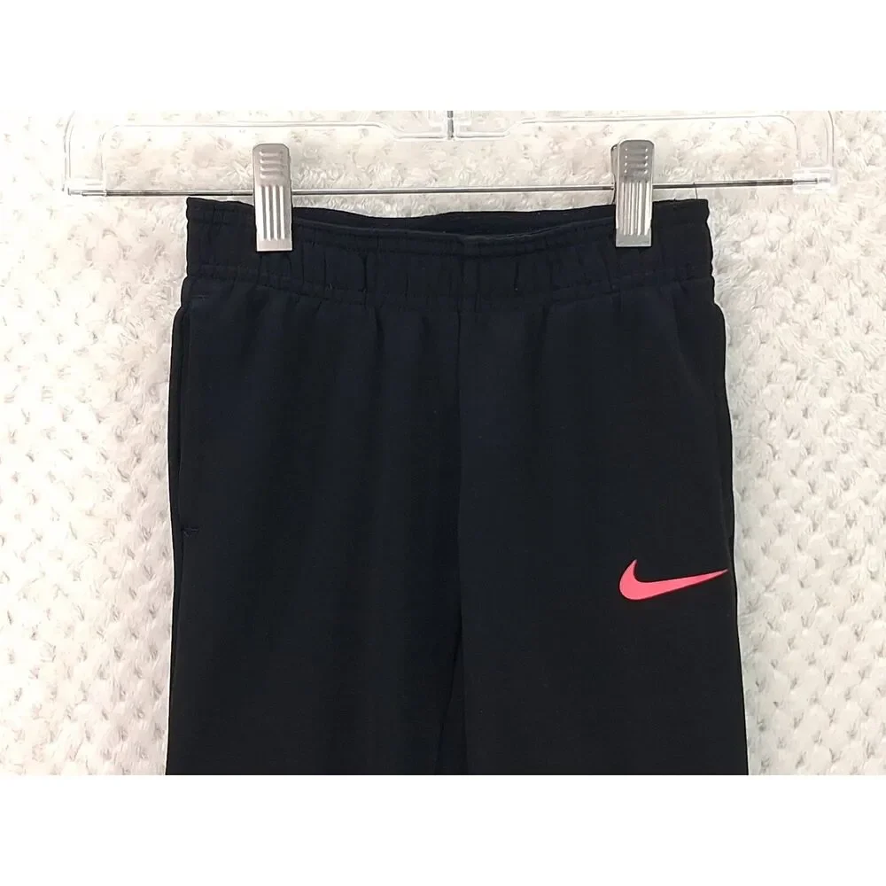 Nike Dri-Fit Therma Youth 4/5 Small Black Athletic Sweatpants